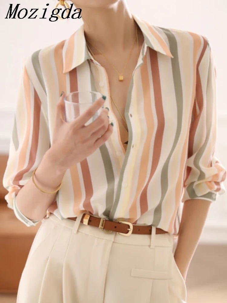 

Autumn Fashion ladies shirt France style woman printing blouse Spring Autumn Long sleeve blusa mujer Ladies Tops