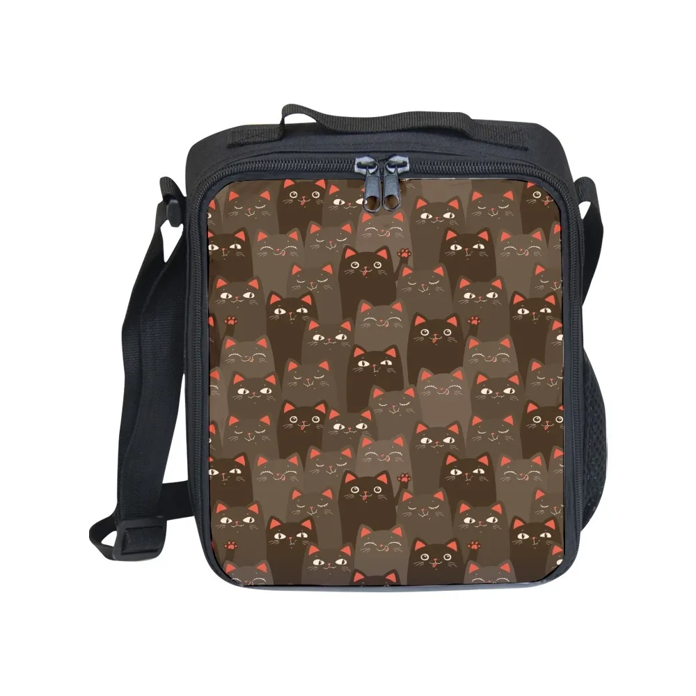 

Термосумка для обедов в стиле хип-хоп с 3D-принтом: кошки, собаки, ланчбокс, изоляционная сумка для пикника, сумка-холодильник