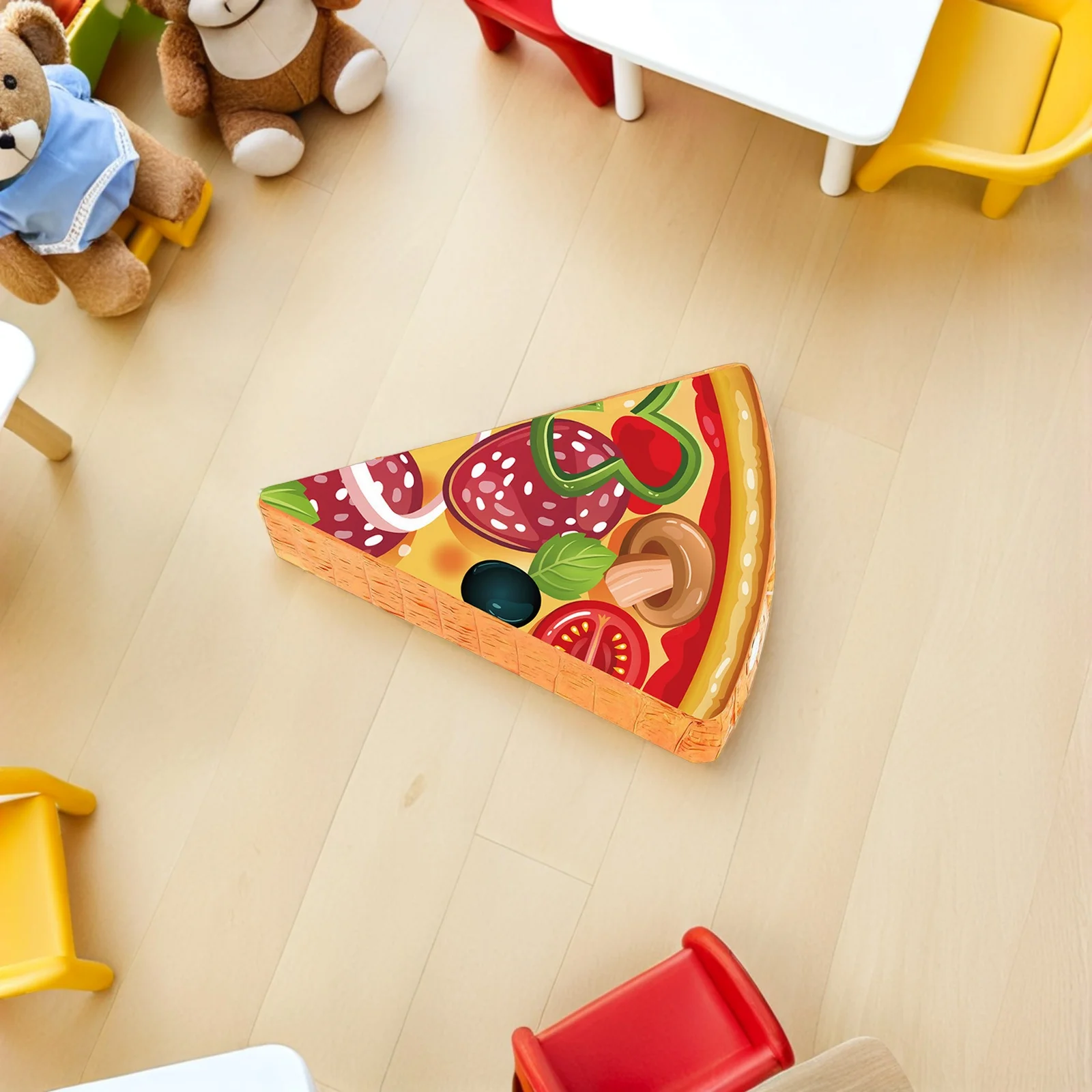 

1Set Pizza Slice Pinata Cardboard Crepe Paper Birthday Party Decoration Fun Game Confetti Filling Cinco De Mayo