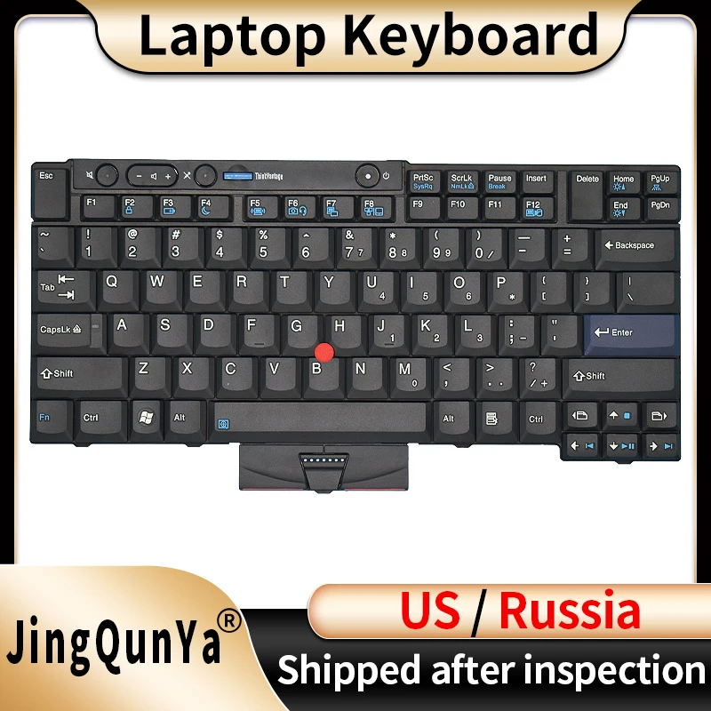 US/Russian Laptop Keyboard For Lenovo IBM ThinkPad T410 T420 X220 X220I X220T T510 T520 W510 W520 45N2211 45N2141 Replacement