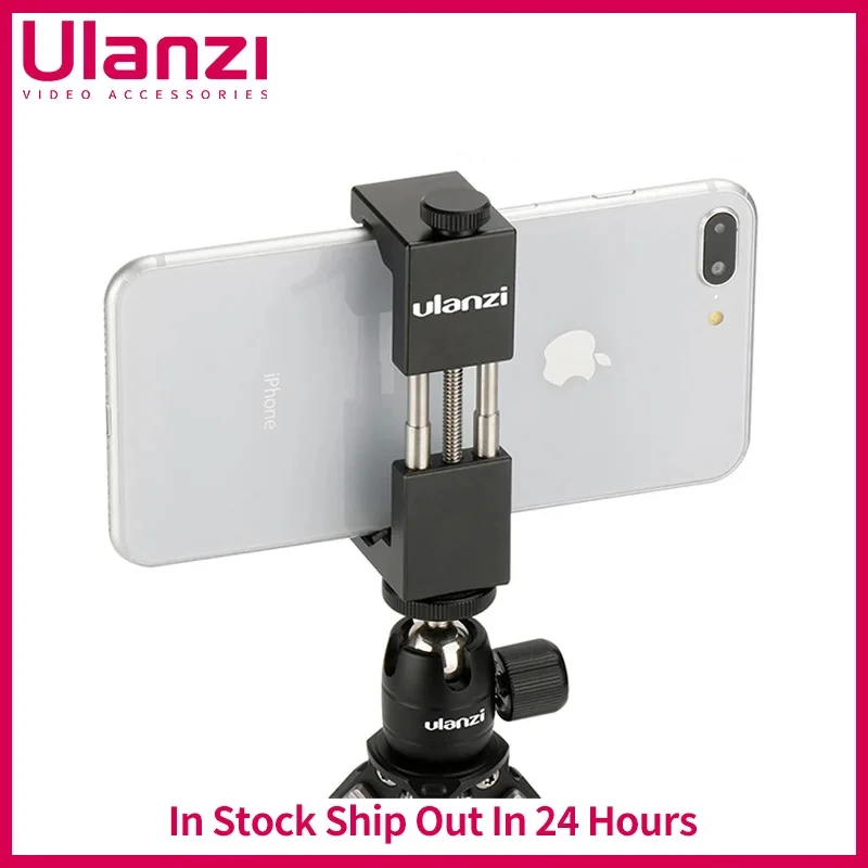 Ulanzi ST-2S supporto per treppiede universale per Smartphone Vlog supporto per adattatore per treppiede per telefono in metallo in alluminio per