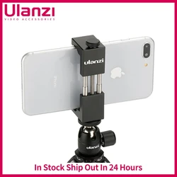 Ulanzi ST-2S Universal Vlog Smartphone Tripod Mount Aluminum Metal Phone Tripod Adapter Holder Stand for iPhone 16 15 14 Pro Max