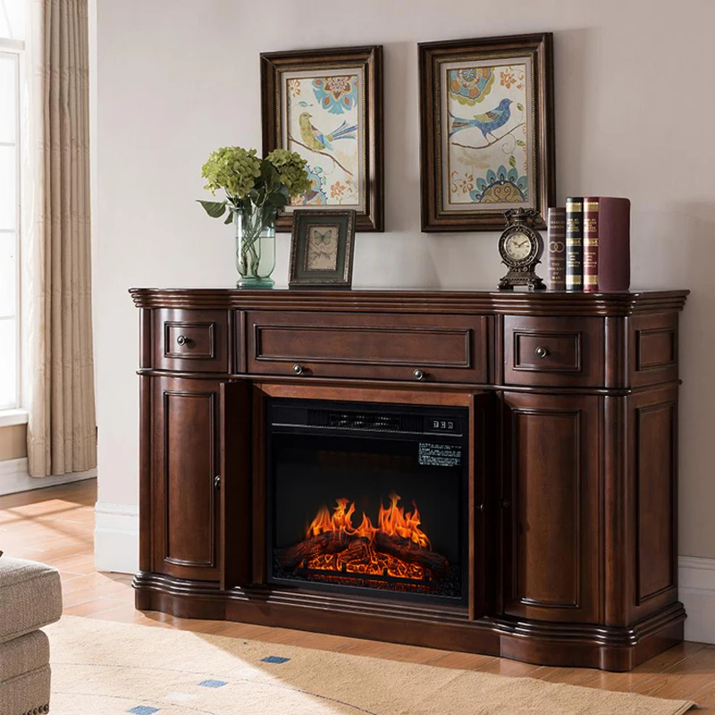 1400W Electric Fireplace Heater Core Fake Decorative Fireplace Simulation Flame Electric Fireplaces Heating Machine 220V