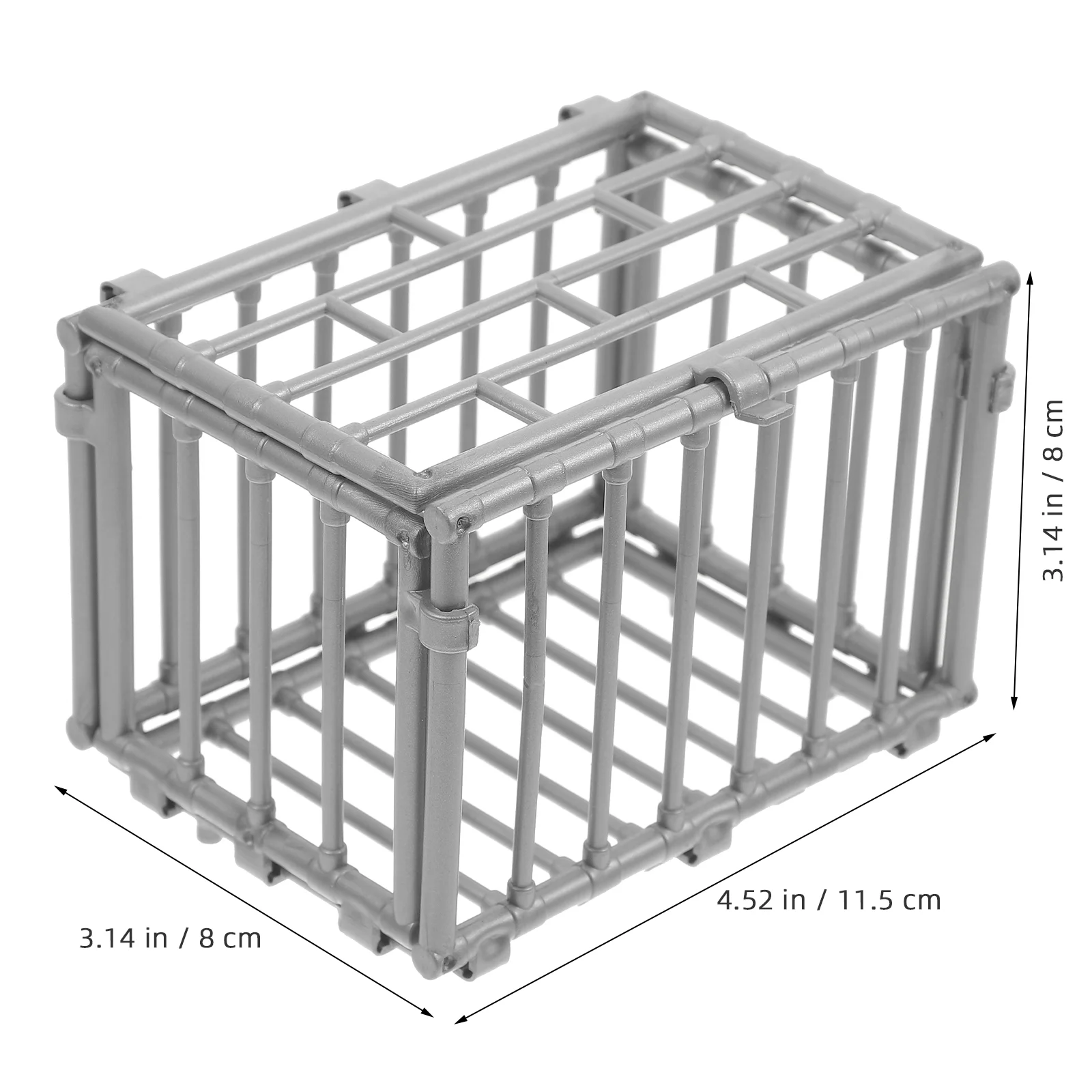 Modelo de valla de bestia, jaula de figuras de acción en miniatura, accesorios de juguete DIY, Abs, almacenamiento de decoración de la casa