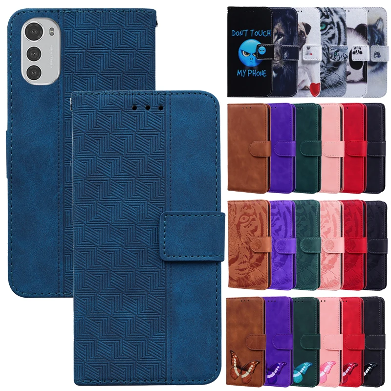 Кожаный чехол E32 для Motorola Moto E32s E32 S Power, Магнитный Флип-кошелек, чехол для Moto E32 MotoE32s, чехлы для телефонов с отделениями для карт