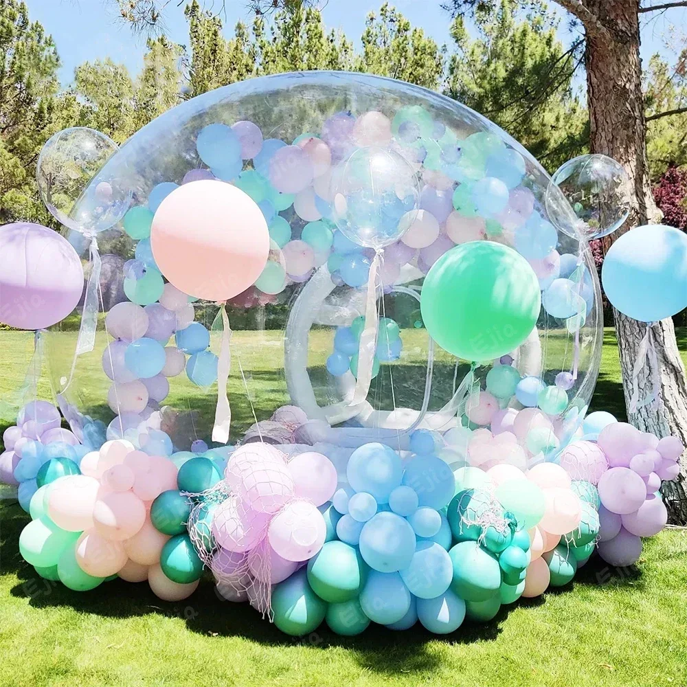 

Clear Dome Inflatable Bubble Tent for Birthday Party 2024 Outdoor Air Glamping Transparent Bubble House Festive Party Supply