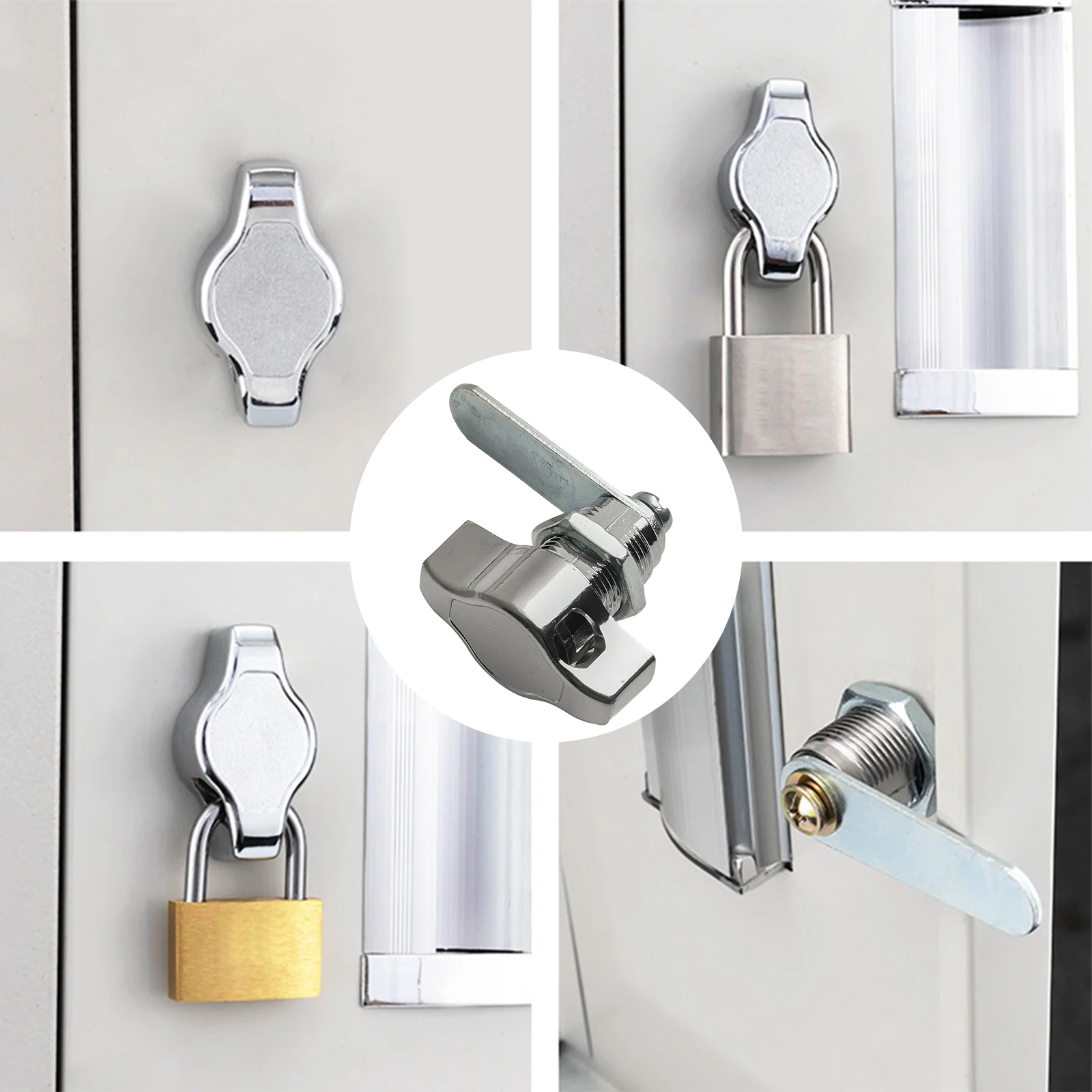 Lucchetto per porta dell'armadio da 25 mm Applicazione versatile Costruzione in lega di zinco Installazione semplice Meccanismo senza chiave per hardware per mobili