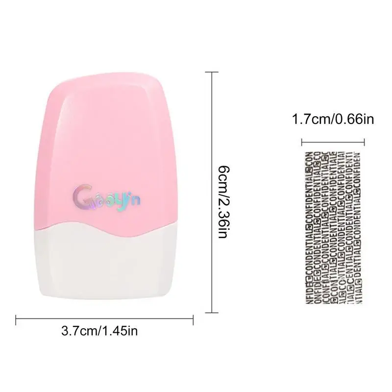 Confidential Stamp ID Blockout Anti Theft Confidential Roller Data Security Protection Tool For Tax Information Mail Address