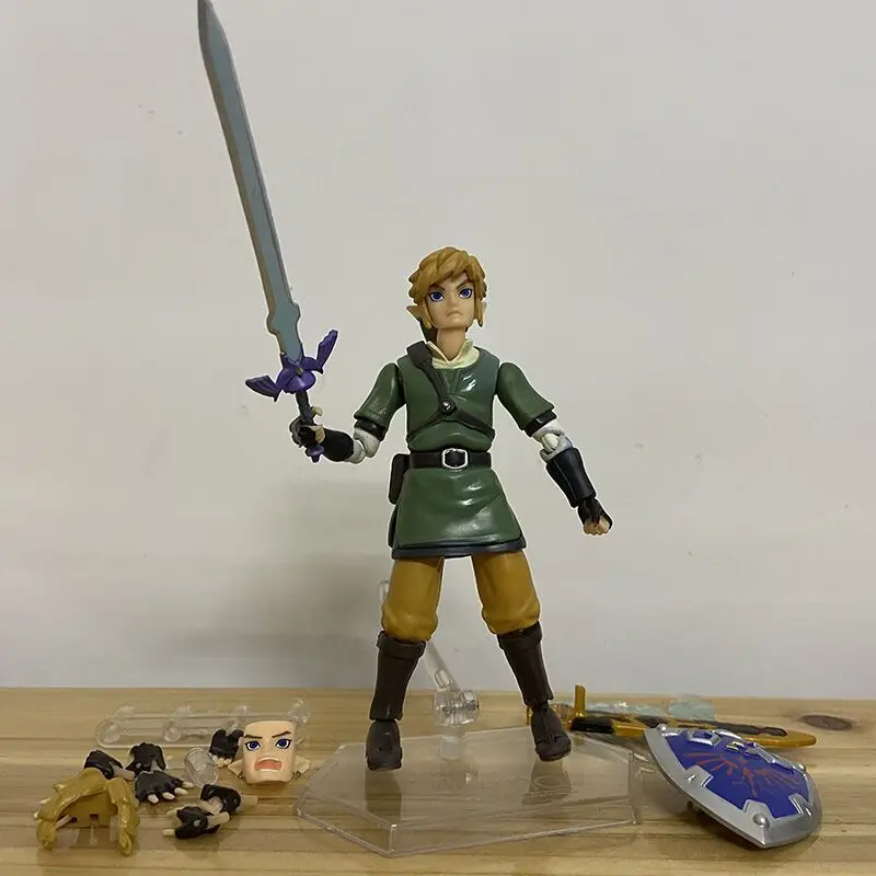 Luxuriöses Skyward-Schwert Figma 320 Link Zelda Twilight Princess DX Ver. Actionfigur Breath Of The Wild Figura Modellspielzeug 16CM – Detail 21