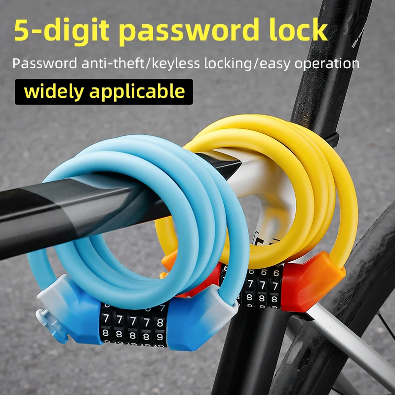 ESLNF Gradient Color Bike Security Lock - Brand New Bicycle Lock for Cycling Safety Anti-theft Lock