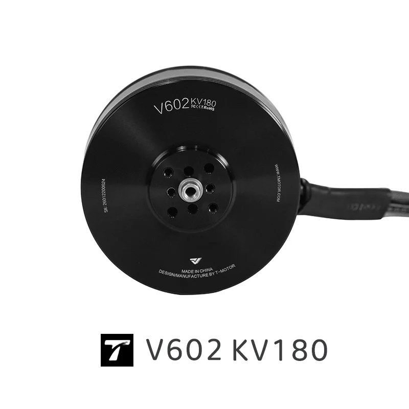 V602 T-MOTOR KV180 Vertical/fixed wing UAV motor Maximum power 2000W/lasting 180s Maximum current 45A/lasting 180s