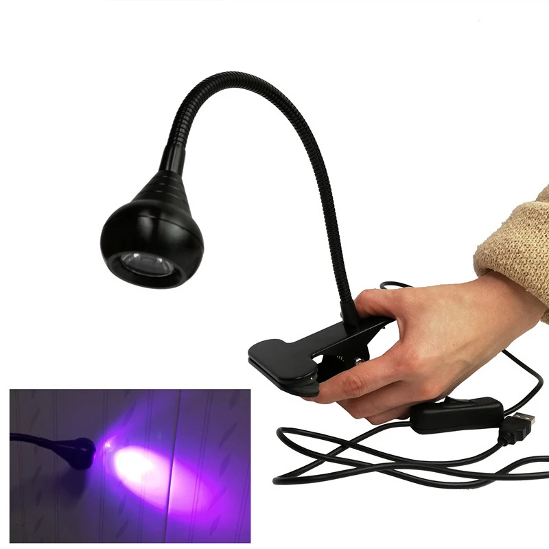 Ultraviolet Lights Lampe Uv Led Desk Lamp Mini Uv Nail Dryer Gel Curing Light  for Diy Nail Art for Cash Medical Detector