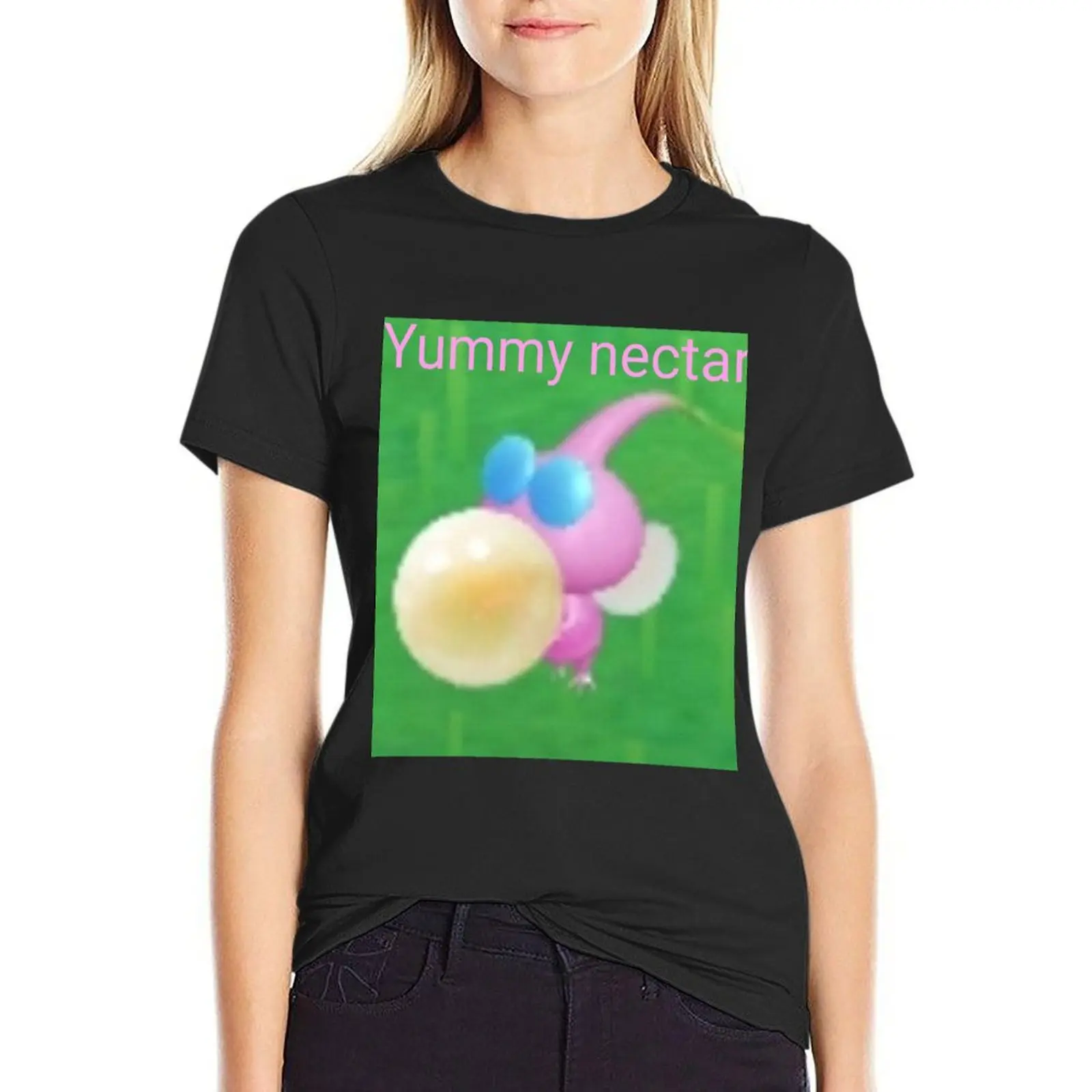 Winged Pikmin drinks nectar T-Shirt shirts graphic tees Female clothing plain customs cat shirts for Women