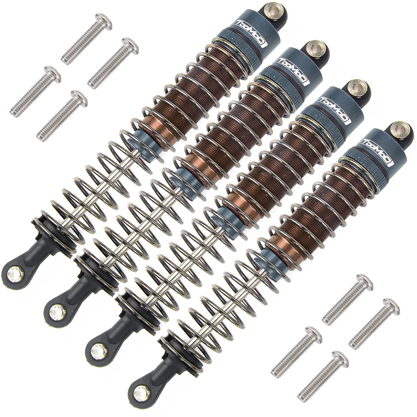 1/10 RC Olie gevulde Schokdempers kit voor Tamiya Bullhead SuperClod Buster Axiale SCX10 D90 TRX4 Truck Crawler Upgrade Onderdelen
