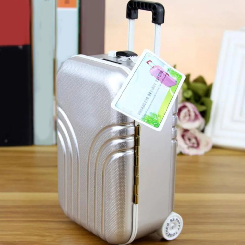 1 個の荷物節約ポットミニレトロ貯金箱貯金箱子供のための耐久性のあるコイン収納ミニ貯金ポット