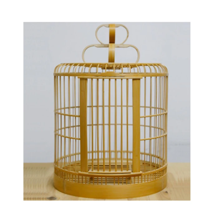 Eco-friendly Bamboo Bird Cage For Sale, 100% Handmade High Quality Vintage Wooden Bamboo Rattan Bird Cage