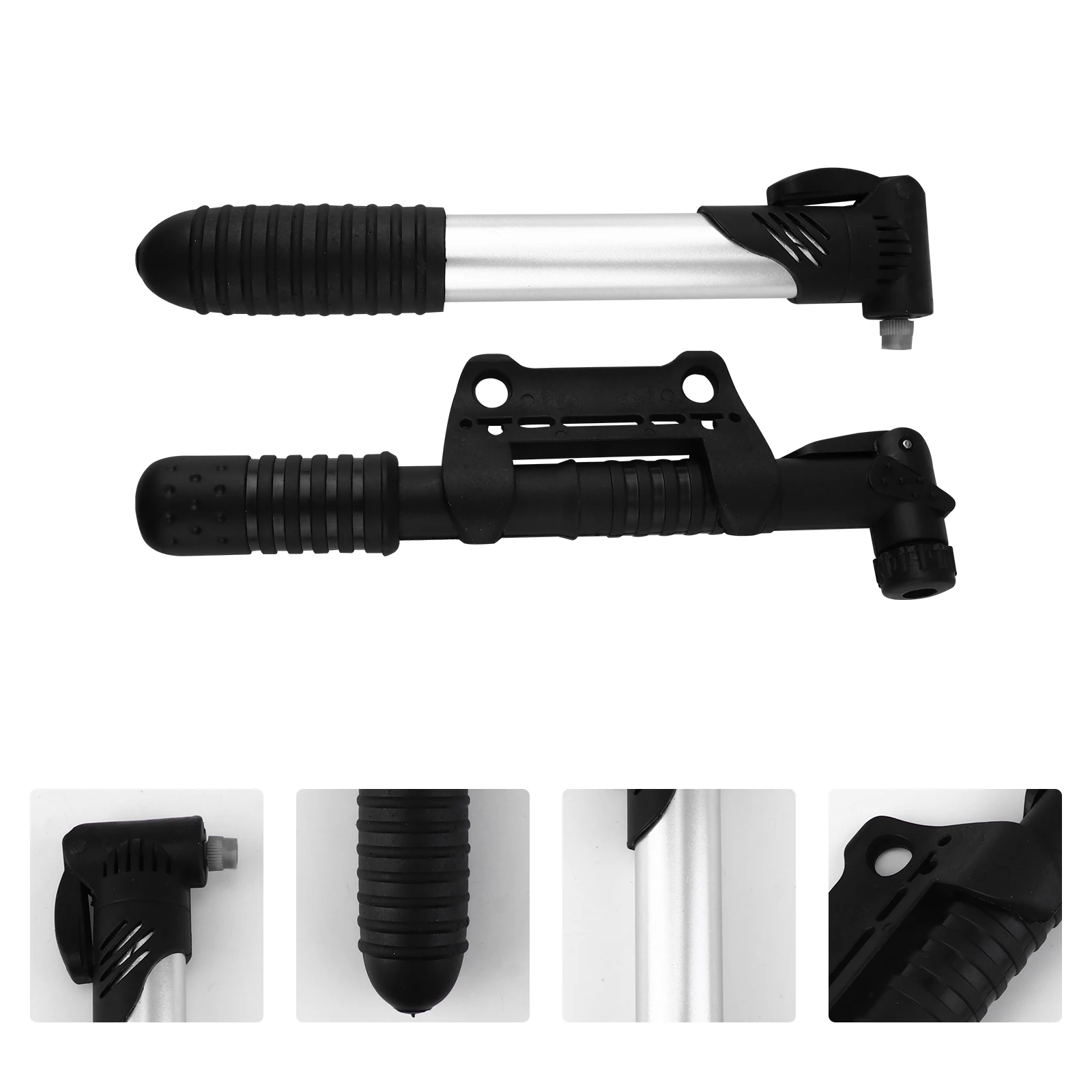 

2 Pcs Portable Tire Pump Bike High Pressure Inflator Mini Frame Universal Plastic