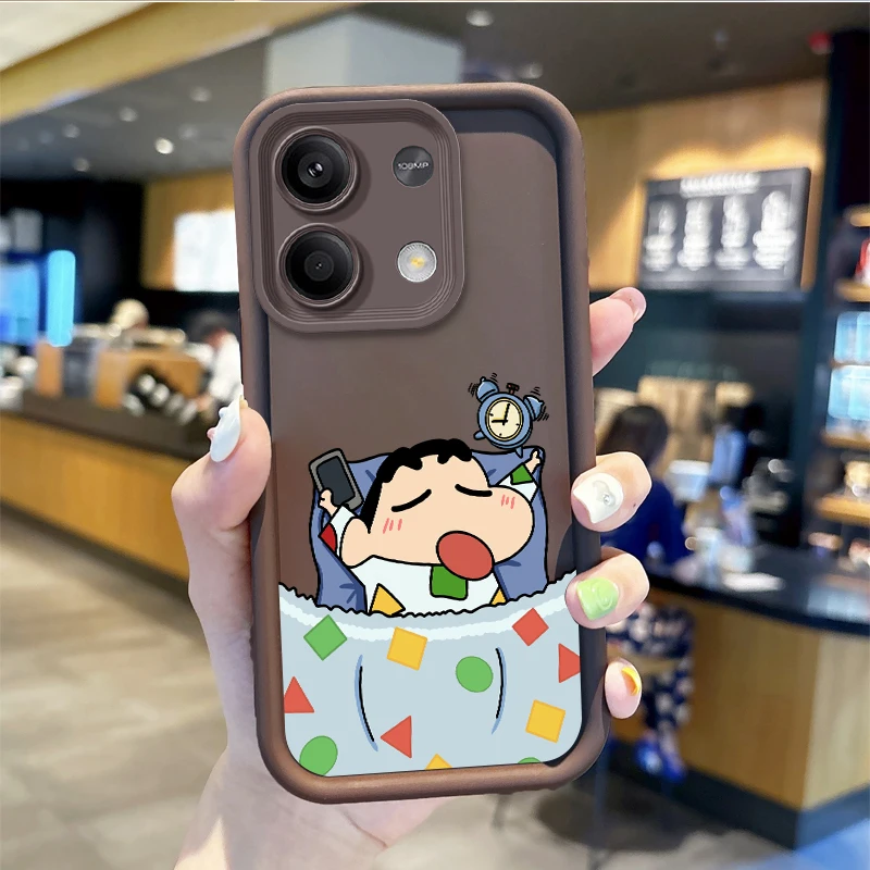 Cute C-Crayon S-ShinChan Case For Redmi Note 13 12 Pro Plus 5G Note 13 12 11 10 9 Pro 12C 10C 9C A2 A1 Silicone Protective Cover