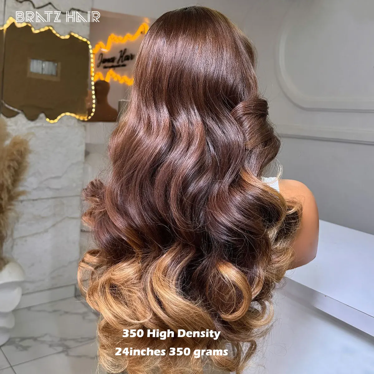 شعر الإنسان أومبير براون شقراء 5by5 Clousre C جزء فضفاض نطاط شعر مستعار مجعد قبل قطعها 13x4 الدانتيل أمامي غلويليس شعر مستعار 350 الكثافة