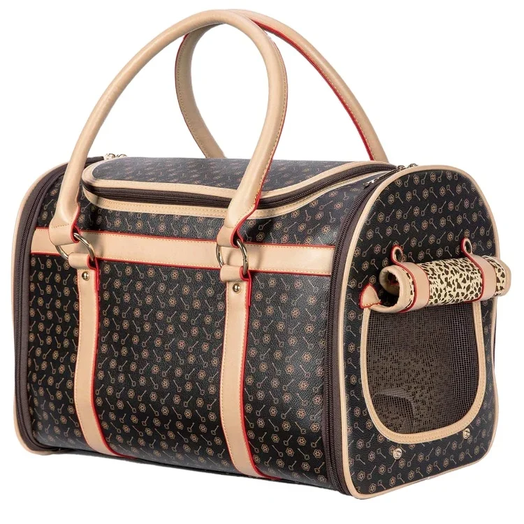 Handbag Carrier Dog Travel Houses Cat Bag For Portable Handbags Luxury Knitted & Pet Cages