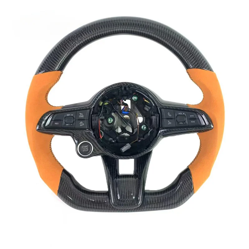 

For Alfa Romeo Giulia/Stelvio/Tonale High-Quality Customizable Carbon Fiber Steering Wheel