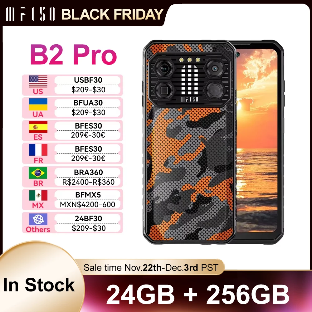 IIIF150 B2 Pro 24GB(12+12) 256GB 108MP Camera 6.8'' Screen Ultra-Thin Rugged 10000mAh Rugged Machine G99 120Hz