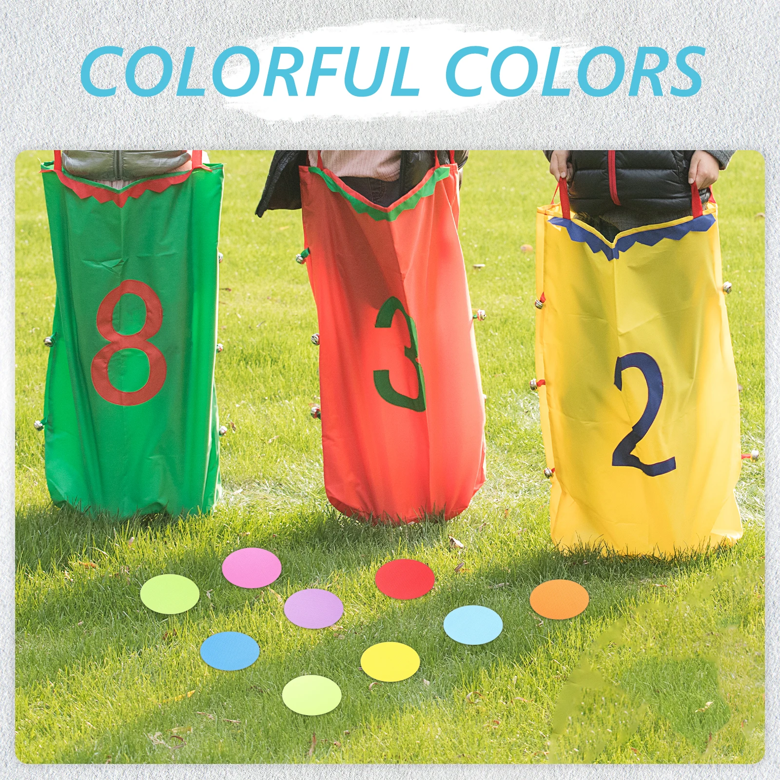 

36pcs Children's Training Positioning Stickers Reusable Classroom Floor Dots Bright for Carpets Hardwood Tiles