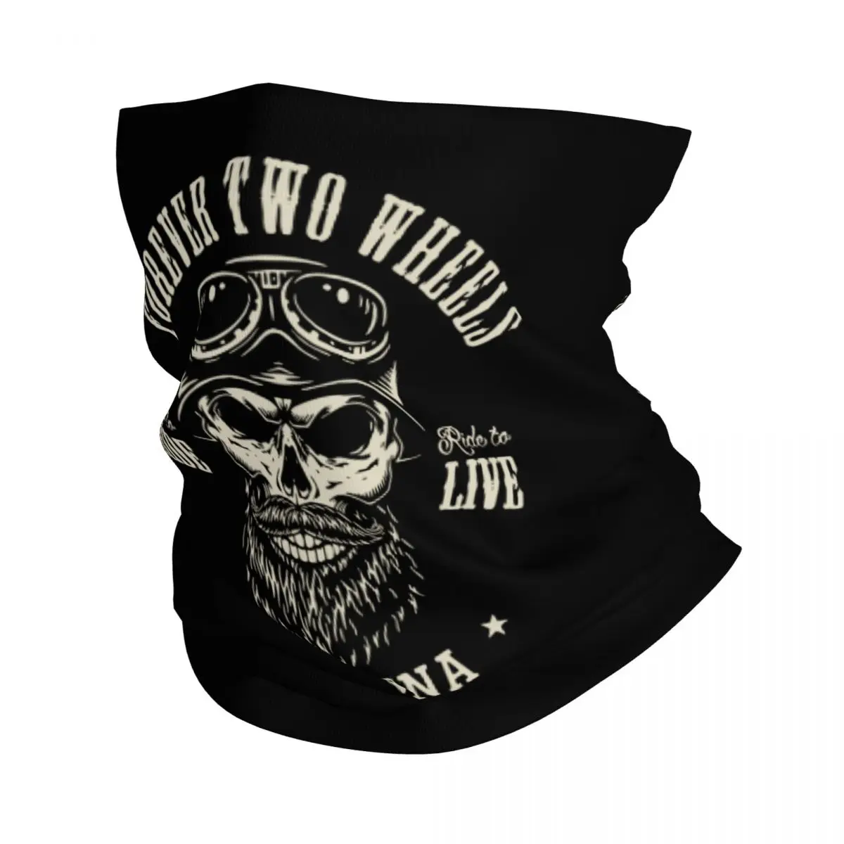 Forever Two Wheels Motor Bandana Neck Cover Motorcycle Motorbike Balaclavas Face Scarf Multi-use Headband Fishing Outdoor Hiking