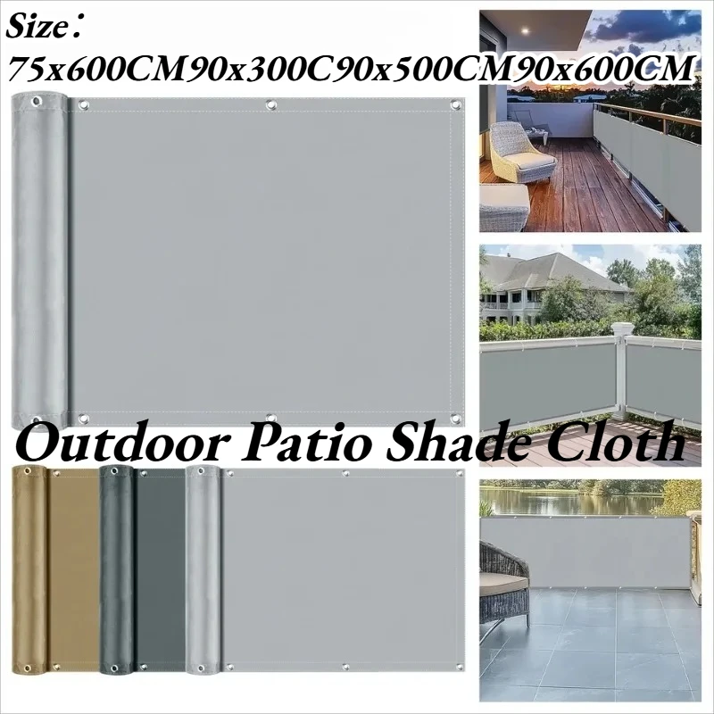 420D Shading Panels Balcony Privacy Screen Sunshade Net Outdoor Patio Shade Cloth Garden Porch Fence Shield Netting Decor