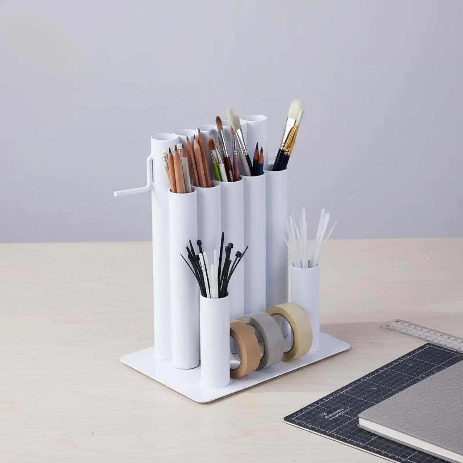 floral-wire-organizer-all-metal-construction-desktop-wire-dispenser-rack-multi-tube-craft-holder-space-saving-desktop-storage