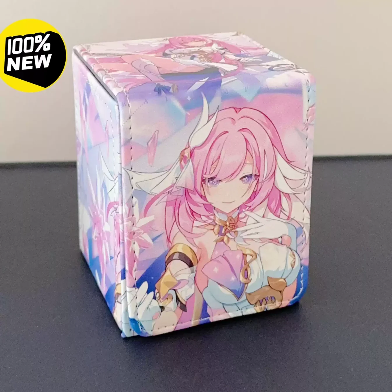 Anime Yugioh OCG PTCG Trading Card  Pu Leather Deck Box Honkai Impact Elysia Model Yi-gu-oh Game Card Storage Box Protector Case