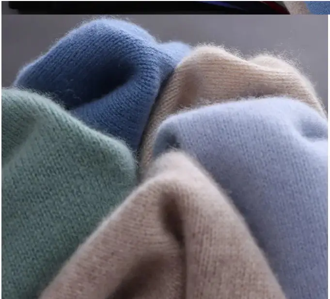 2025kaschmir Pullover Oansatz Pullover männer Lose Übergroßen M-3XL Gestrickte Untere Hemd Herbst Winter Neue Koreanische Casual Männer Top – Detail 4