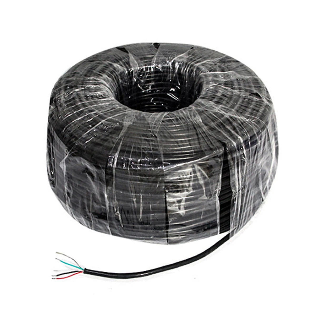 Shielded Control Cable 4 Core for Load Cell Sensor, 200M High Purity Copper Signal Line, Flame Retardant PVC Jacket 4.Cable