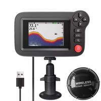 Portable 3.5in Color Screen Professional Underwater Deeper Fish Finder Boat Fishing Sonar Wireless Fishing Radar Detect XF08