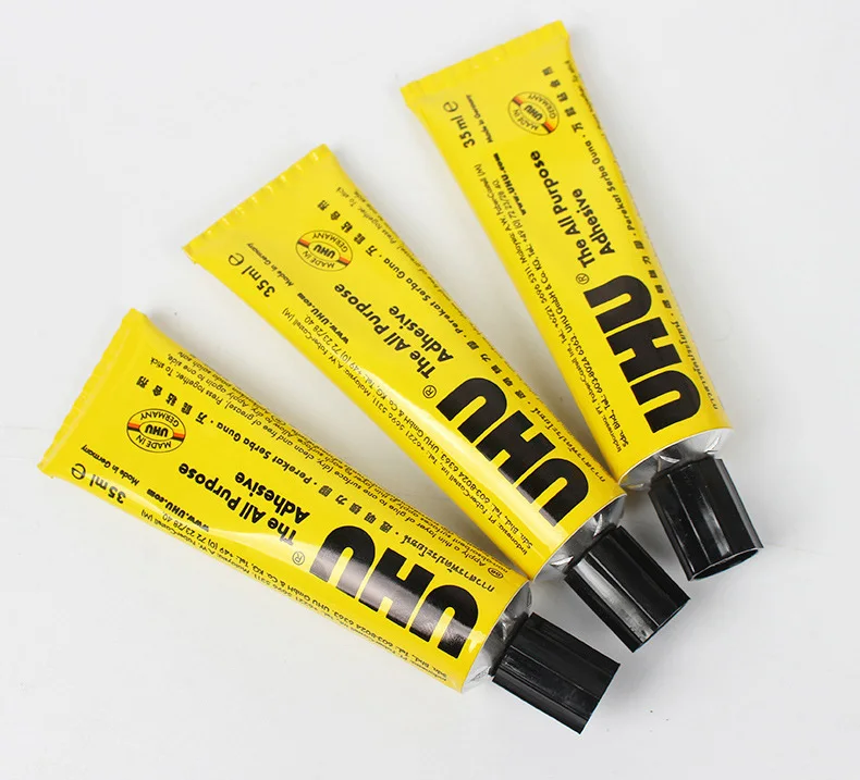 1PC/2PCS/3PCS 7ml/20ml/35ml/60ml UHU Universal Flexible Clear Glue For Wigs Lace Fabric Wood Metal Leather Porcelain DIY Repair image 3