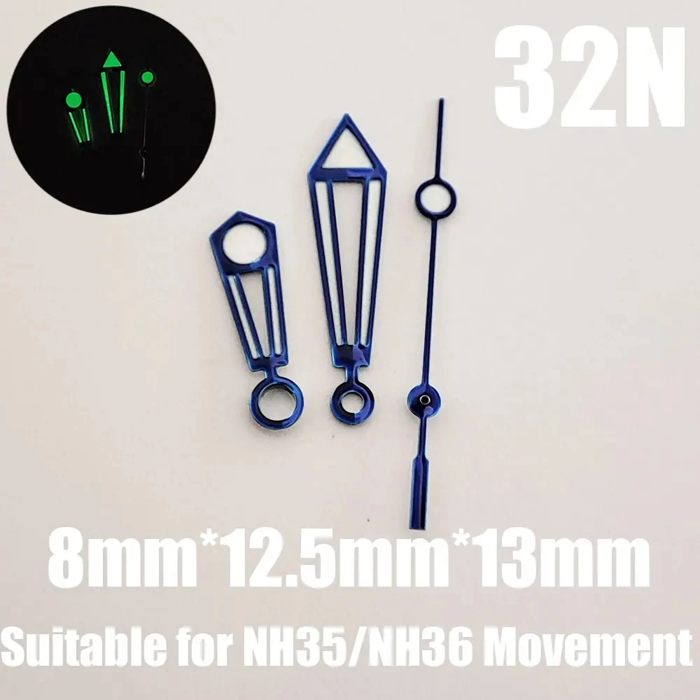 عقارب الساعة المضيئة باللون الأخضر، NH35، NH36، 72، 70، 4R، 7S، 27N-32N، ملحقات الساعة