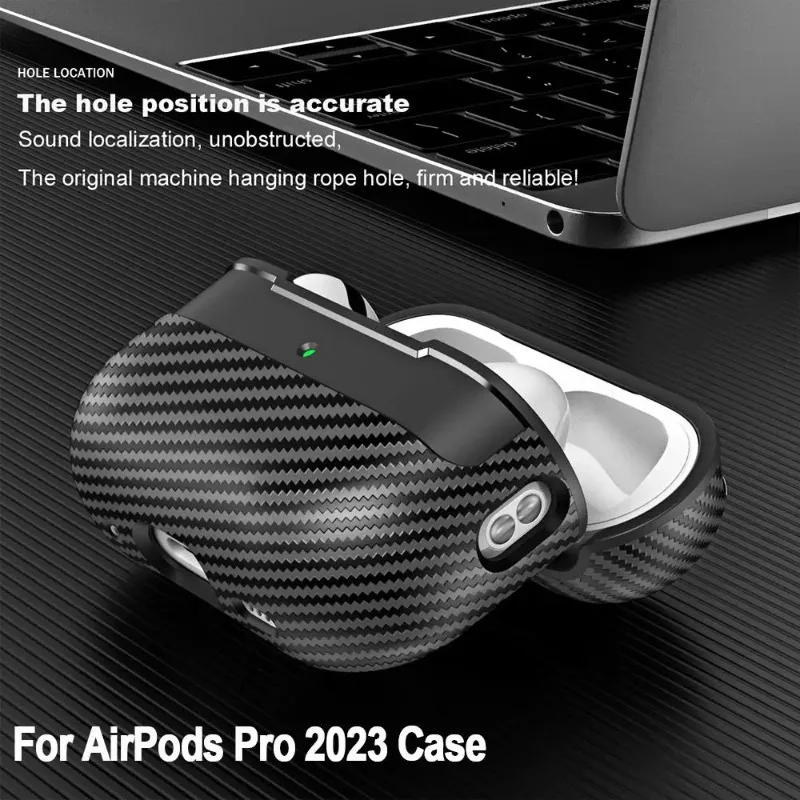 Carbon Fiber Case For AirPods Pro 2023 Wireless Earphone Case For AirPods Pro 2 3 1 Protective Cover For Air For Pods Pro 2nd 3r