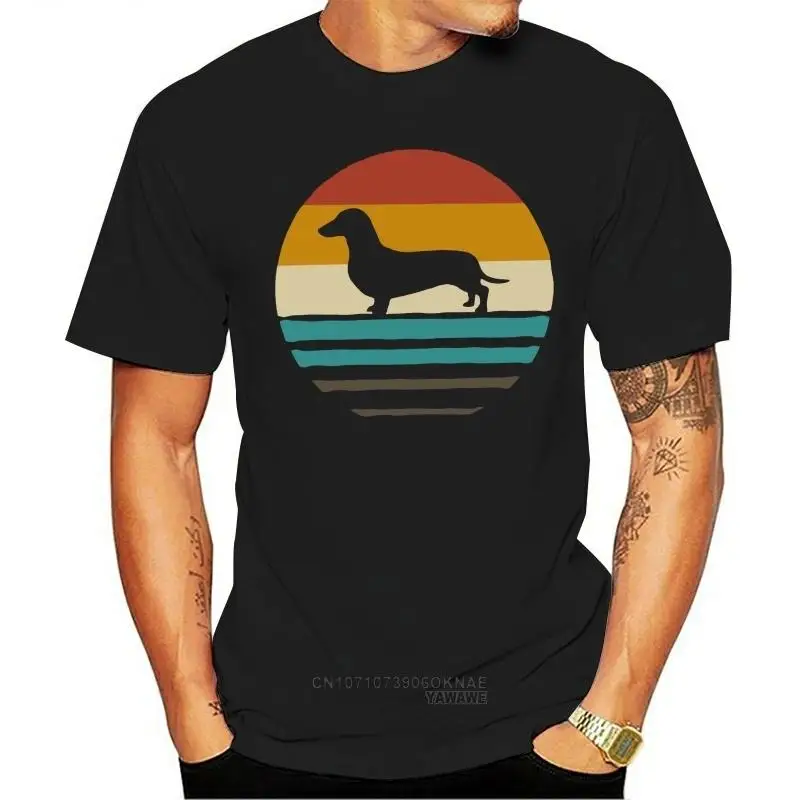 Tshirt for summer Doxie Dachshund Shirt Retro Vintage Cool Wiener Dog Mom Dad Weenie Mama Funny Gift For Puppy Pet Lover Owner