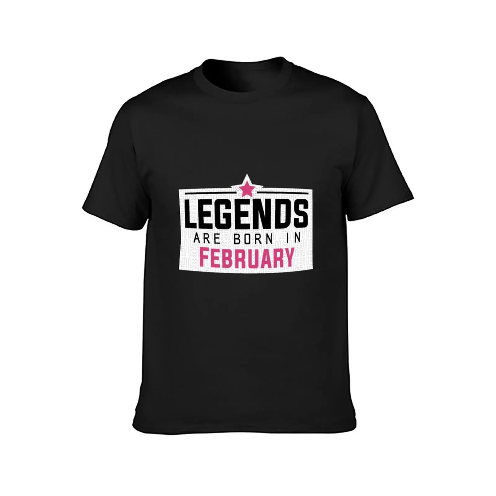 Legends born in February T-Shirt summer top customs kawaii clothes Men's t-shirts