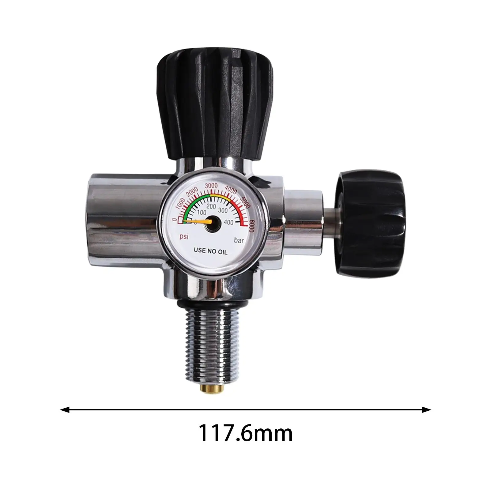 Diving, 6000PSI Pressure Gauge Connector, Diving Regulator Connector, Pressure