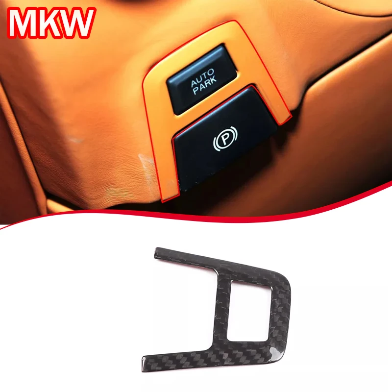 

For Ferrari F12 Berlinetta 2013-2017 Real Carbon Fiberr Car P Switch Panel Cover Decoration Car Indoor Accessories 1 Pcs