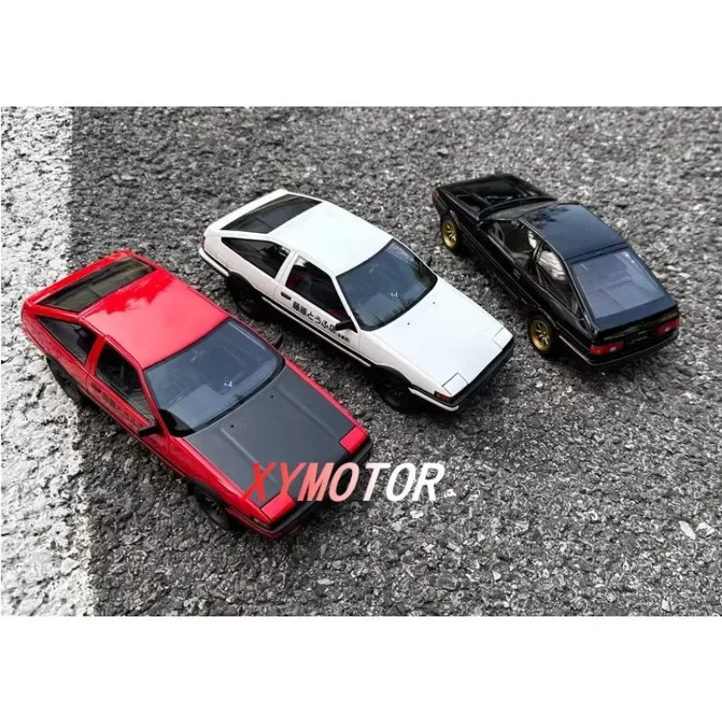 

IVY Merit 1:18 For AE86 TRUNO Heading D Painting Resin Diecast Model Car Toys Birthday Gifts Hobby Display Collection Black/Red