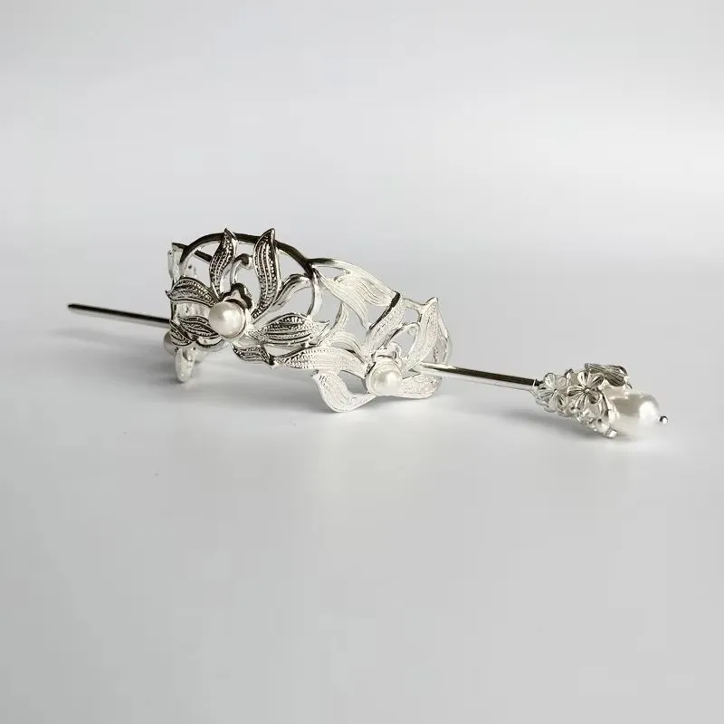 Womens Gold Plated Phenix Hairpin Chinese Headdress