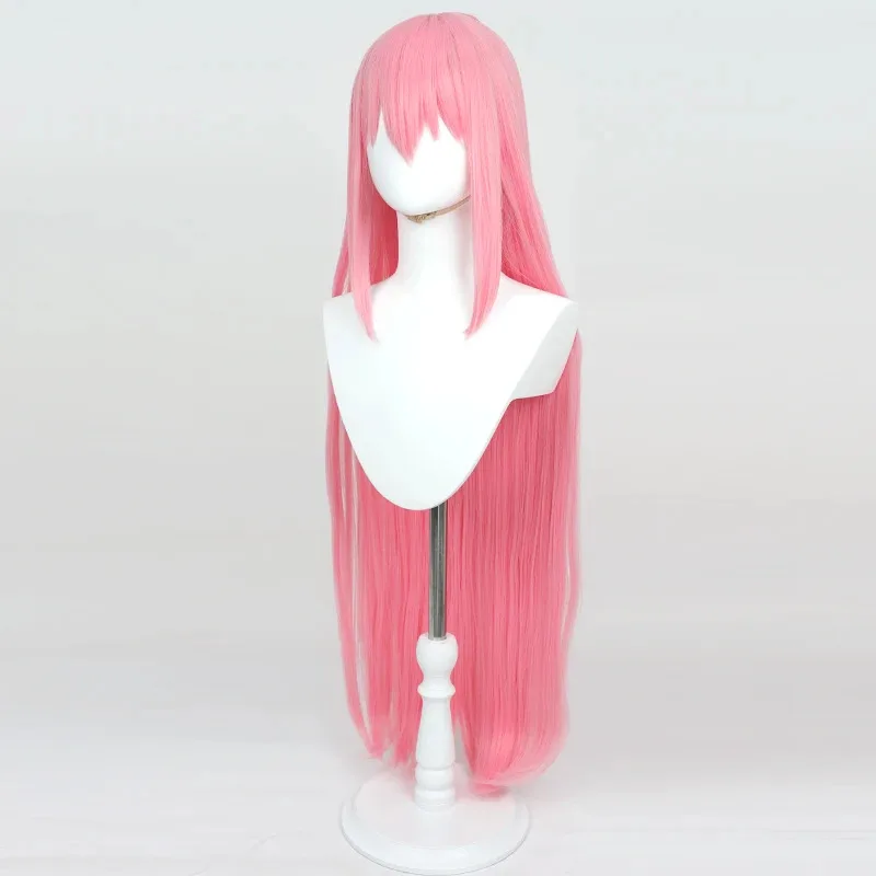 20151123 جديد Megurine Luka شعر مستعار تأثيري 100 سنتيمتر طويل الوردي مستقيم مقاومة للحرارة الشعر الاصطناعية هالوين