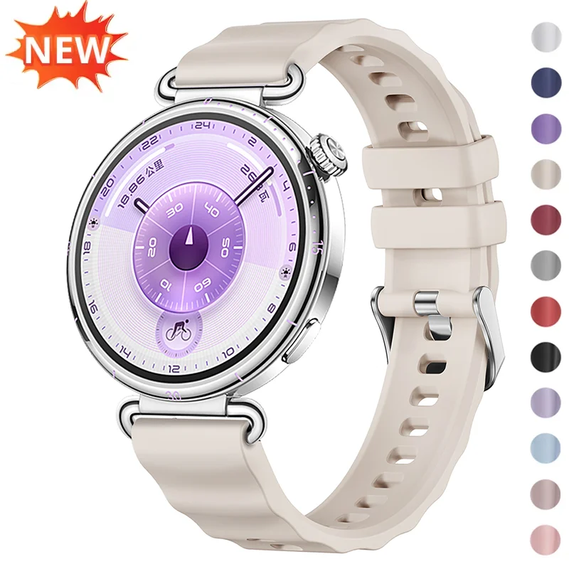 Silicone Band for Huawei Watch GT5 Pro Sport Strap Breathable for Huawei Band GT6/5/4 41mm Smartwatch Replacement Bracelet