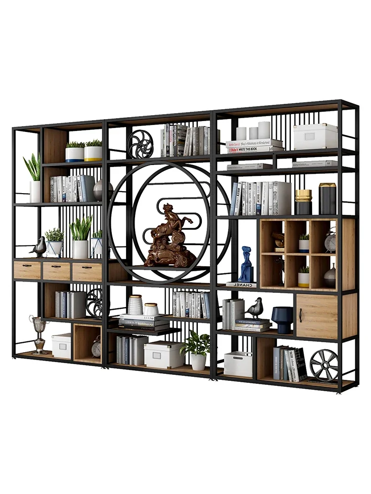 

Для кованого железа, твердая деревянная фотополка, промышленный ветер, витрина для гостиной, офиса под старину