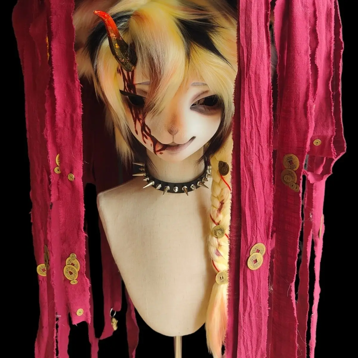 Kigurumi Base Mask Beast Skull Teenager Cosplay Anime Accessories OC head shell 2