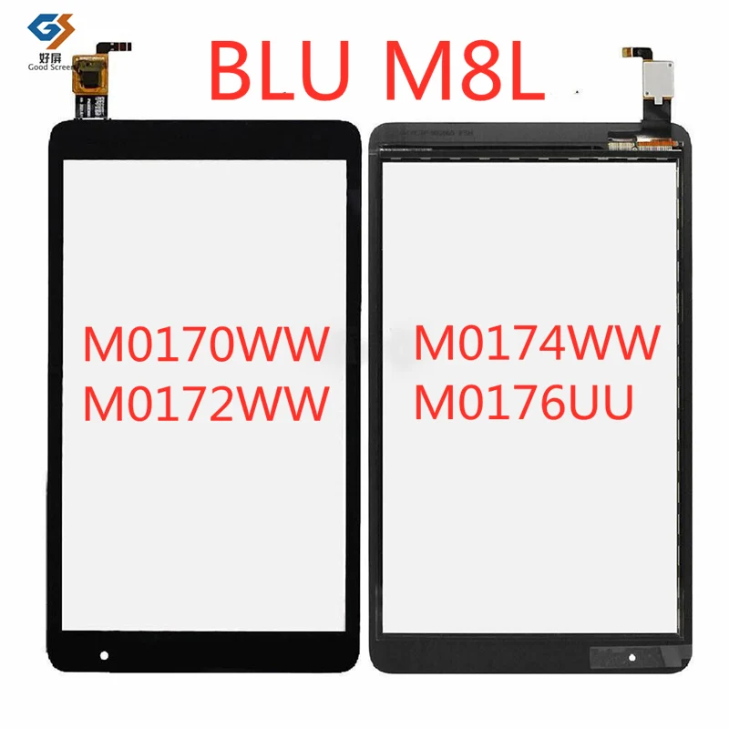 

8 Inch For Blu M8L Plus M0211WW 4G Lte/BLU M8L 2021 M0170WW Tablet PC Capacitive Touch Screen Digitizer Sensor