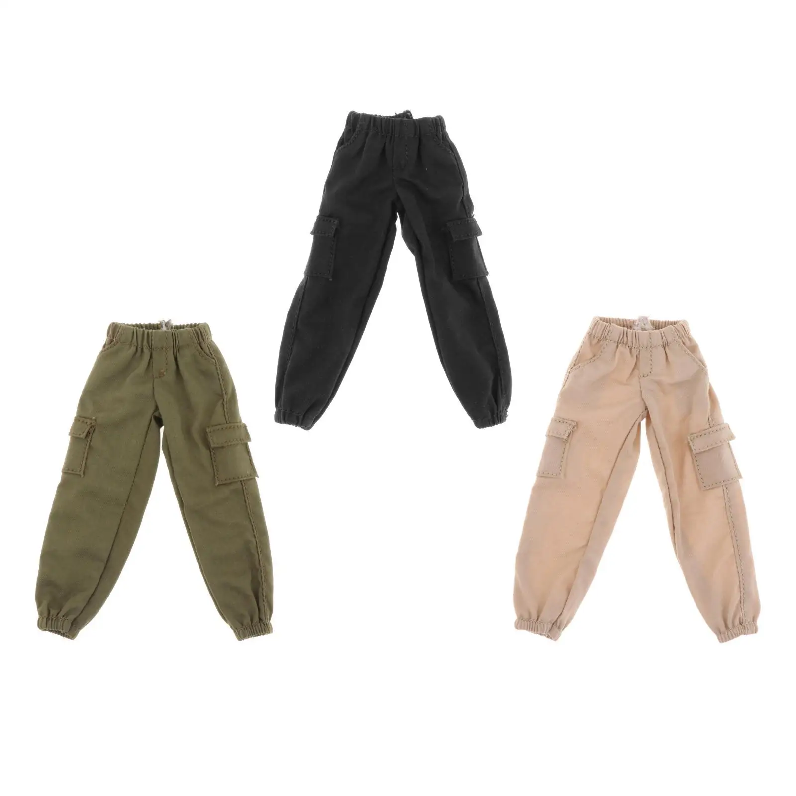 

1/12 Scale Soldier Pants Casual Wear Clothes 1/12 Male Figure Pants for 6'' Action Figure Doll Figures Soldier Accessories
