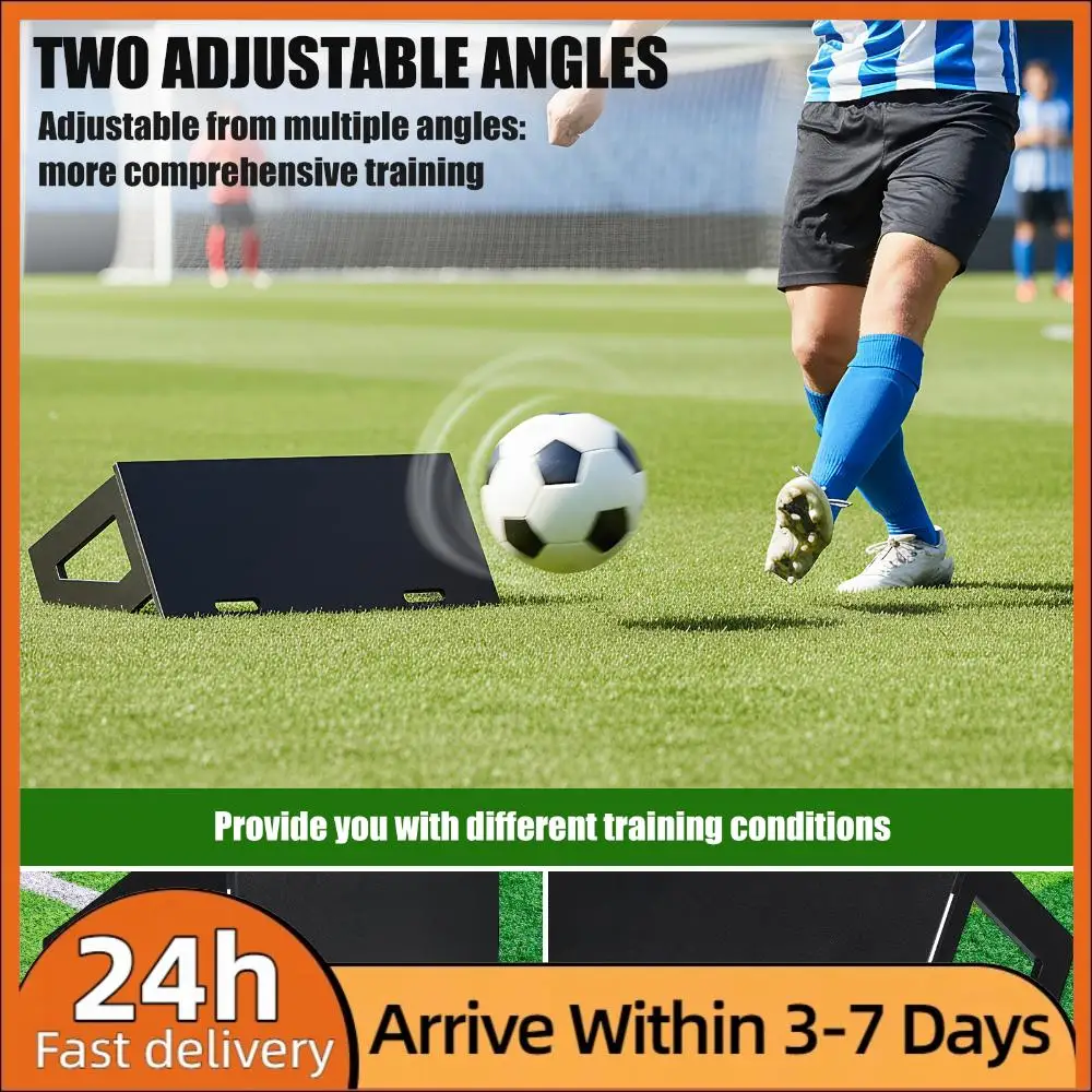 

Soccer Rebounder Board 100x40cm Soccer Kick Back Trainer Board Adjustable Angles for Control Passing and Shooting Practice
